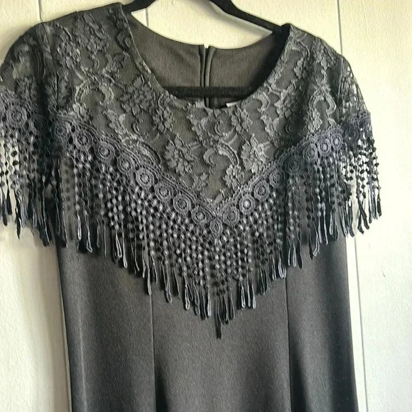 Vintage 90s black lace dress - Picture 3 of 11